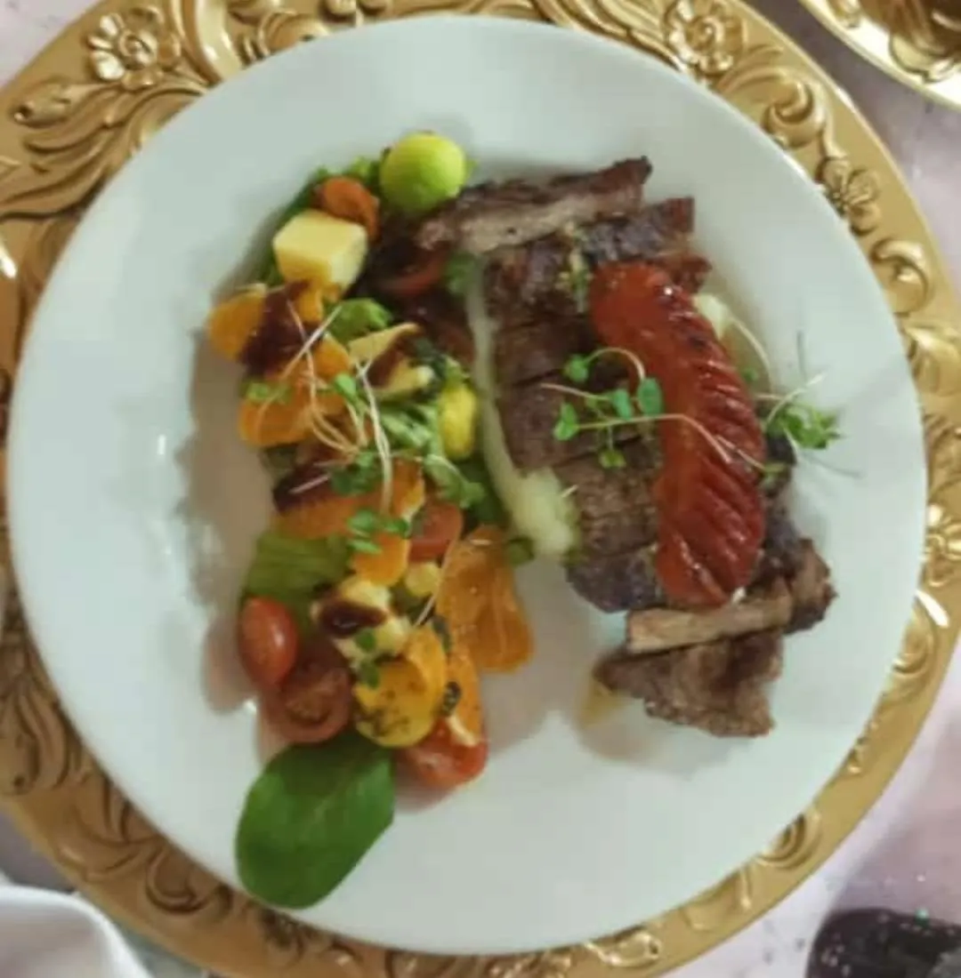 Comida para eventos: Plato de carne gourmet